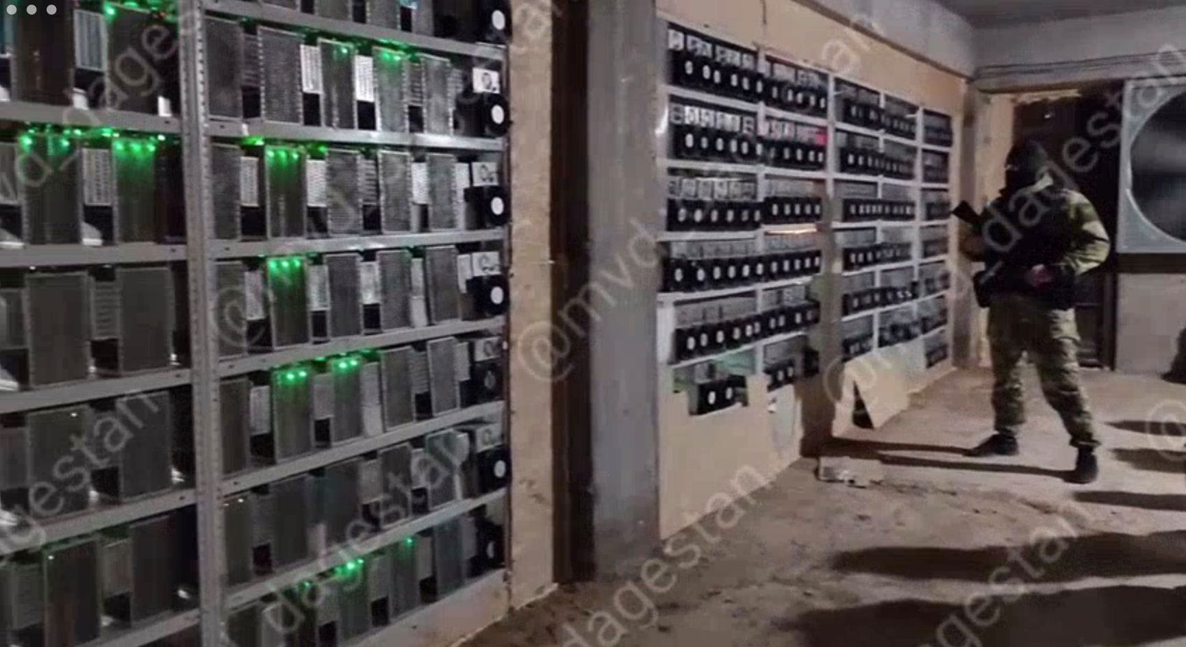 Обыск криптофермы в Редукторном районе Махачкалы, январь 2024 года.